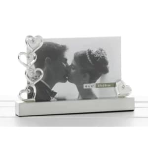 Diamond Hearts 6x4 Standing Frame