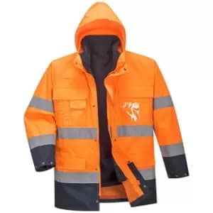 Portwest S162ONRL - sz L Hi-Vis Lite 3 in 1 Jacket - Orange/Navy - Orange/Navy