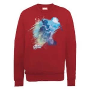 Marvel Avengers Assemble Thor Art Burst Sweatshirt - Red - L
