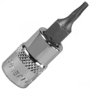 Sealey SBT001 TRX-Star* Socket Bit T8 1/4"Sq Drive