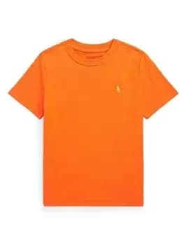 Ralph Lauren Boys Classic Short Sleeve T-Shirt - Resort Orange, Size 5 Years