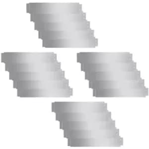 Vidaxl - Lawn Fence 20 pcs Galvanised Steel 100x20cm Silver