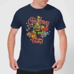 Looney Tunes Its Christmas Baby Mens Christmas T-Shirt - Navy - L