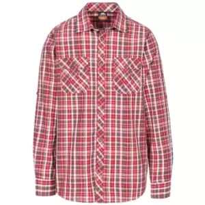 Trespass Mens Collector Check Shirt (L) (Red Check)
