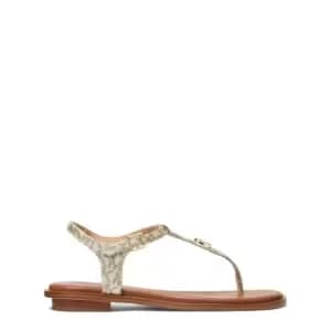 Michael Kors Mallory Thong Sandals - Gold