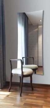 Wickes Star Electric Glass Radiator - Mirrored 1063 x 532 mm