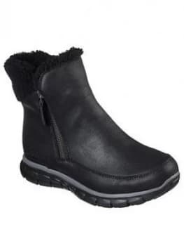 Skechers Synergy Ankle Boot - Black, Size 4, Women