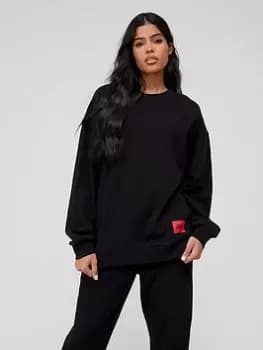 HUGO Hugoxreplay Logo Sweat - White, Size S, Women