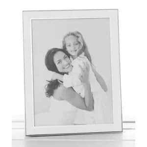 Plain White Silver Promotion Frame 6x8