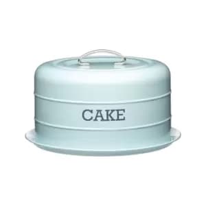 Blue Cake Storage Tin Blue