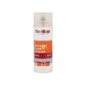 PlastiKote Trade Quick Dry Clear Lacquer Spray Gloss 400ml