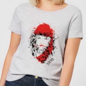 Marvel Knights Elektra Face Of Death Womens T-Shirt - Grey - 3XL