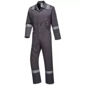 C814GRRL - sz L Iona Cotton Coverall - Grey - Grey - Portwest