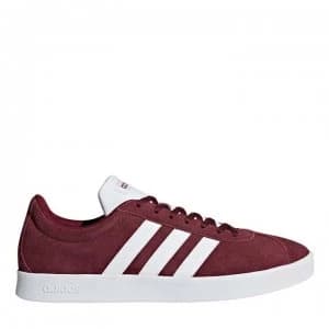 adidas VL Court 2.0 Mens Shoes - Burgundy/White