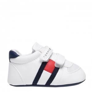 Tommy Hilfiger Tommy Flag Velcro Trainers - White X336