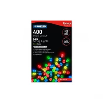 Status Dornbirn 400 LED String Lights - Multicoloured, 32m
