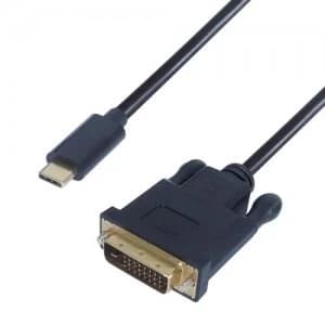 CONNEkT Gear 2m USB 3.1 Connector Cable Type C male to DVI D 24+1 male