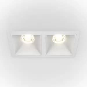 Maytoni Lighting - Maytoni Maytoni Alfa LED Twin Recessed Downlight White, 1100lm, 4000K