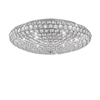 King 9 Light Indoor Large Flush Light Chrome, G9
