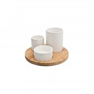 James Martin 4 Piece Sharing Kit With Bamboo Tray