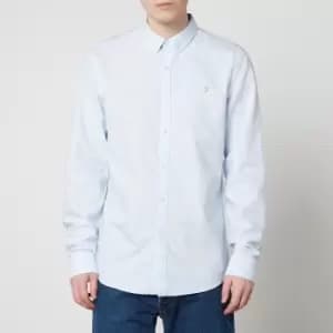 Farah Brewer Striped Organic Cotton-Pique Shirt - M