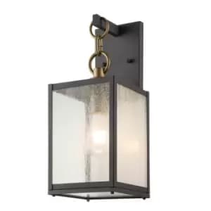 Kichler Lahden Outdoor Wall Lantern Weathered Zinc, IP44