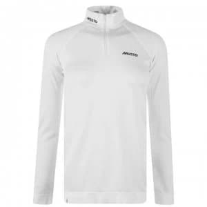 Musto Performance Long Sleeve Zip Top Ladies - White