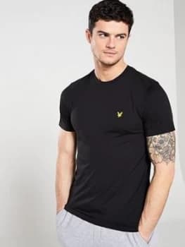 Lyle & Scott Fitness Fitness Martin T-Shirt, True Black Size M Men