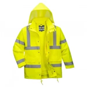 Oxford Weave 300D Class 3 Hi Vis 4-in1 Traffic Jacket Yellow M