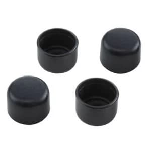 BQ Black Plastic Castor Cup Dia22mm Pack of 4