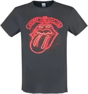 The Rolling Stones Amplified Collection - Neon Light T-Shirt charcoal