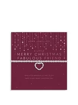 Joma Jewellery A Little Merry Christmas 'Fabulous Friend' Bracelet, Silver, Women