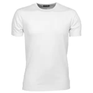 Tee Jays Mens Interlock Short Sleeve T-Shirt (2XL) (White)