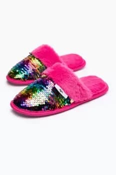 Pink Multi Slip On Slippers