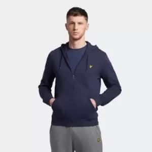 Mens Zip Through Hoodie - Navy - S