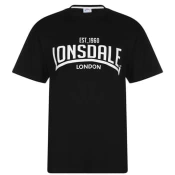 Lonsdale T Shirt Mens - Black