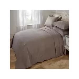 Vivente Home Athena Jacquard Quilted Bedspread Set, Mink, Double