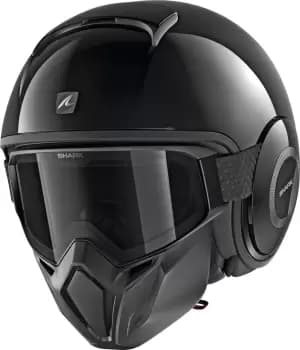 Shark Street-Drak Blank Jet Helmet, black, Size L, black, Size L