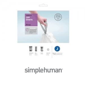 Simplehuman 40L Size J Bin Liners - Pack of 20