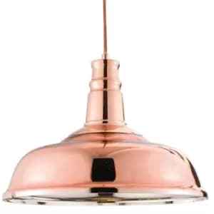 Hanging Ceiling Pendant Light COPPER MIRROR Shade Industrial Lamp Bulb Holder