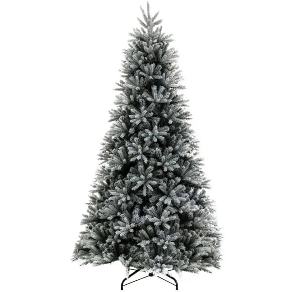 7.5ft Snowy St Petersburg Fir Christmas Tree Green