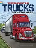 terrific trucks coloring book