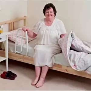 Nrs Healthcare Easy Fit Bed Rail Grab Handle - White
