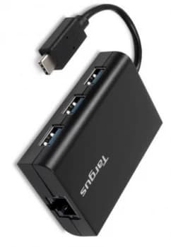 Targus Usb-C Hub to 3X Usb-A Ethernet Black