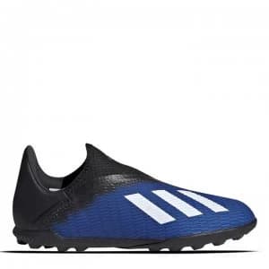 adidas X 19.3 Laceless Junior Astro Turf Trainers - TeamRoyal/White