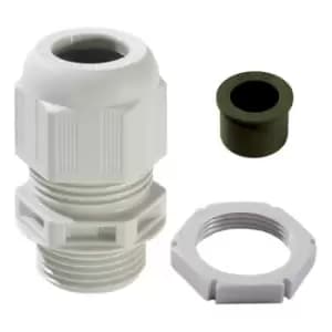 Wiska SPRINT GLP20 and RDE Cable Gland with reduction sealing insert & locknut Grey Gland Pack Grey - 10100635