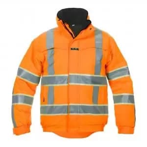 Hydrowear India High Visibility Glow In dark Pilot Jacket Orange M
