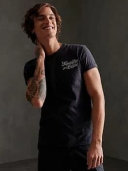 Superdry Workwear Uniform T-Shirt, Navy Size M Men