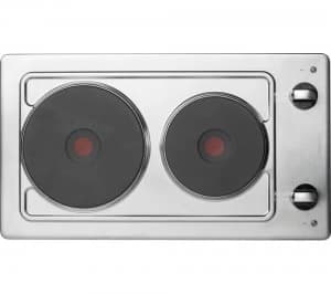 Hotpoint E320SKIX 2 Burner Solid Plate Hob