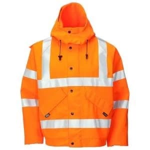 B Seen Gore Tex Bomber Jacket for Foul Weather 2XL Orange Ref